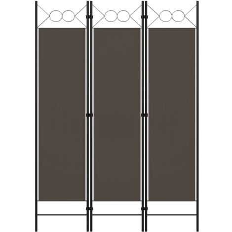 Biombo divisor de 3 paneles gris antracita 120x180 cm vidaXL