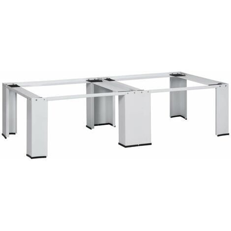 Pedestal doble de la lavadora y la secadora blanco vidaXL