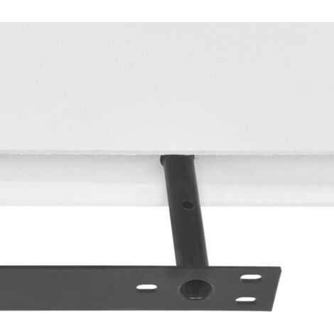 Estantes flotantes de pared 2 uds MDF blanco para libros/DVD vidaXL