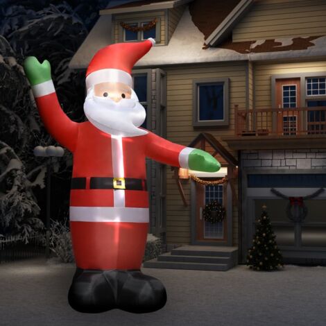 Papá Noel inflable con LED adorno navideño IP44 4,5 m vidaXL