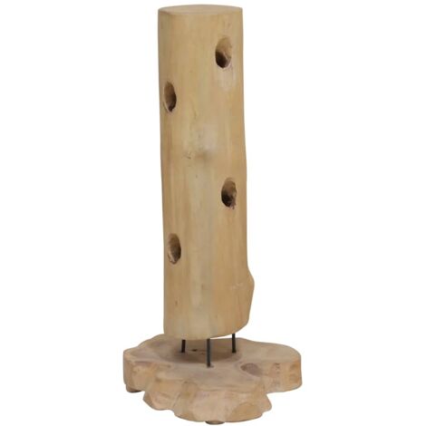 Botellero para 8 botellas madera maciza de teca 40x30x80 cm vidaXL