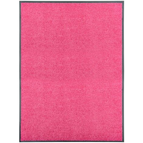 Felpudo lavable rosa 90x120 cm vidaXL