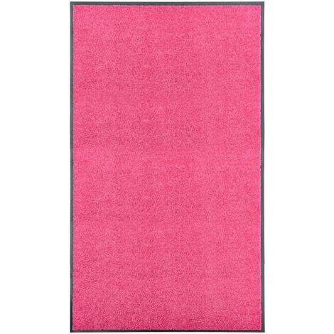 Felpudo lavable rosa 90x150 cm vidaXL