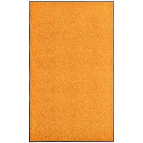Felpudo lavable naranja 90x150 cm vidaXL
