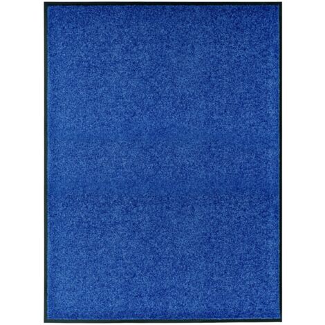 Felpudo lavable azul 90x120 cm vidaXL