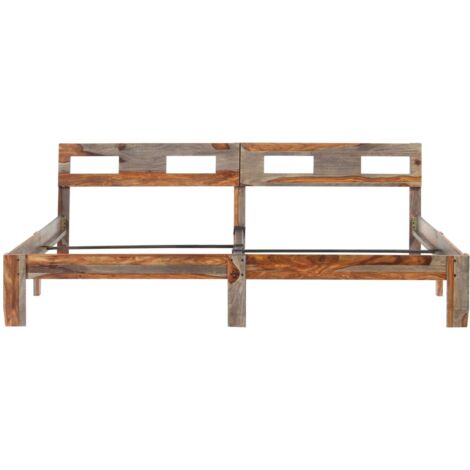 Estructura de cama sin colchón madera maciza 200x200 cm vidaXL