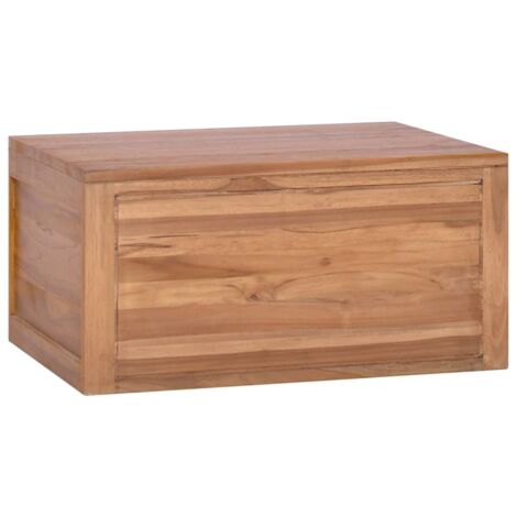 Mueble de baño de pared madera maciza de teca 60x45x30 cm vidaXL (1/5)