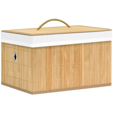 Cajas de almacenamiento de bambú 4 unidades vidaXL
