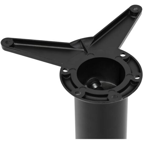 4 Height Adjustable Table Legs Black 710 mm vidaXL