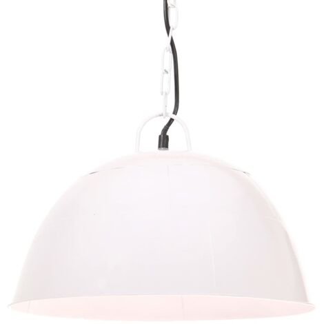 Lámpara colgante vintage 25 W blanca redonda 41 cm E27 vidaXL