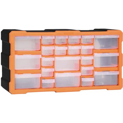 Organizador multicajones con 22 cajones 49x16x25,5 cm vidaXL
