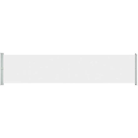 Toldo lateral retráctil para patio crema 140x600 cm vidaXL