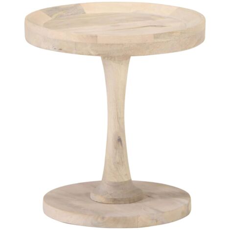 Mesa auxiliar de madera maciza de mango Ø40x45 cm vidaXL