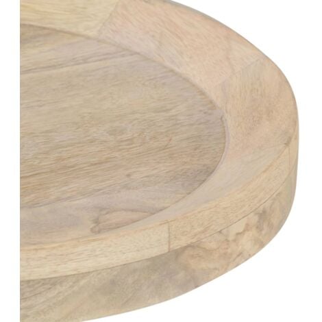 Mesa auxiliar de madera maciza de mango Ø40x45 cm vidaXL