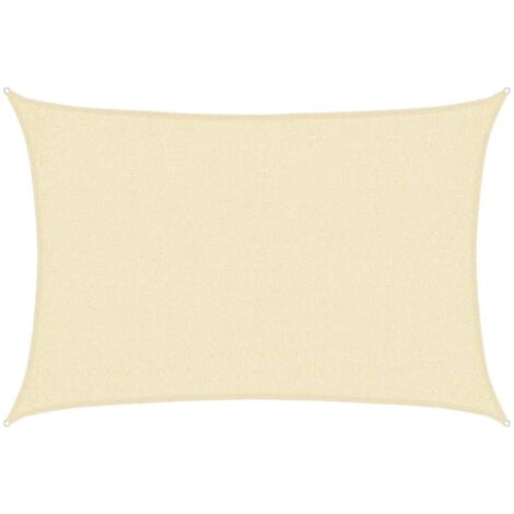 Toldo de vela crema HDPE 160 g/m² 2x2,5 m vidaXL