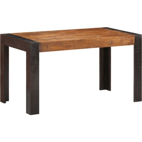Mesa de comedor de madera maciza de mango rugosa 140x70x76 cm vidaXL