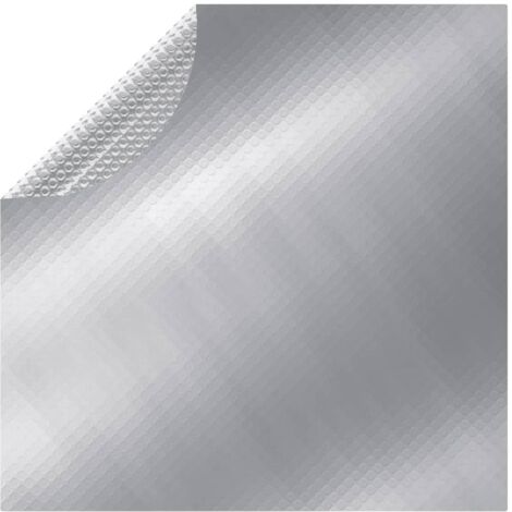 Cubierta de piscina PE plateado 417 cm vidaXL