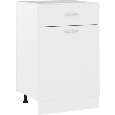 Cajón inferior "Lyon" blanco 50x46x81,5 cm Madera de ingeniería vidaXL