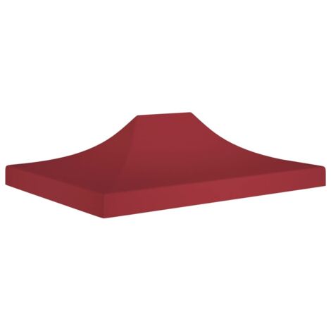 Techo para carpa de fiesta 4.5x3 m 270 g/m² Borgoña