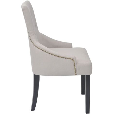 VidaXL Juego De Sillas De Comedor De 4 Piezas, Sillas De Estilo Rústico De Diseño Clásico Con Respaldos Cuadrados Y Asientos Acolchados De Terciopelo, Construcción De Madera De Caucho Maciza, Color