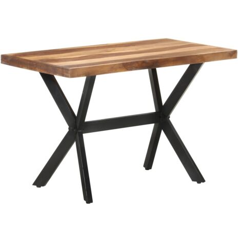 Mesa de comedor de madera acacia acabado miel 120x60x75 cm vidaXL