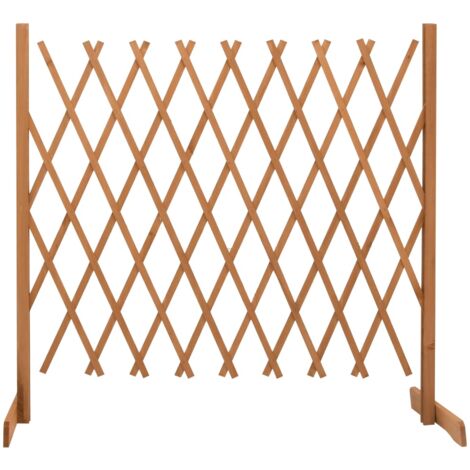 Valla de jardín enrejada madera maciza abeto naranja 180x100 cm vidaXL
