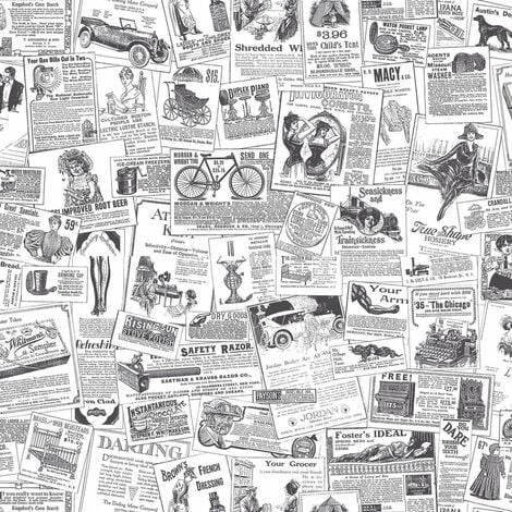 Homestyle Papel pintado Papers negro y blanco Noordwand