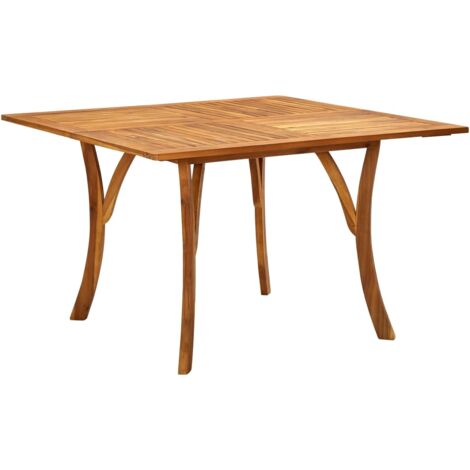 Mesa de jardín de madera maciza de acacia 120x120x75 cm vidaXL (1/5)