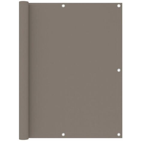 Toldo para balcón de tela oxford gris taupé 120x300 cm vidaXL