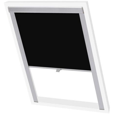 Persiana opaca enrollable negra P06/406 vidaXL