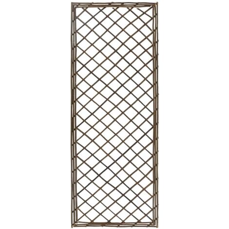vidaXL Enrejados de jardín 6 unidades 30x120 cm sauce - Marrón