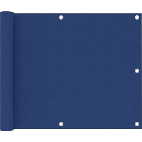 Toldo para balcón de tela oxford azul 75x300 cm vidaXL