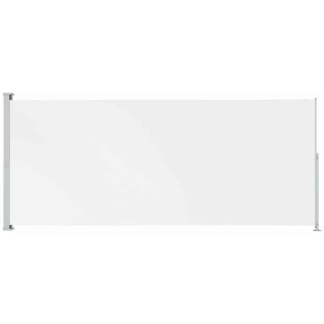 Toldo lateral retráctil para patio crema 200x500 cm vidaXL