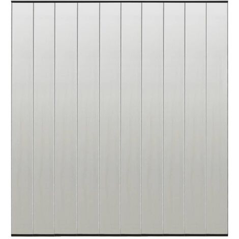 Mosquitera para puerta 10 pzas cortina de malla negro 240x240cm vidaXL