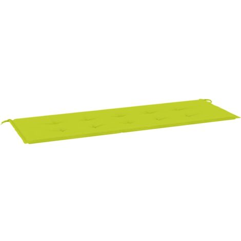 Cojín de banco de jardín tela Oxford verde claro 150x50x3 cm vidaXL