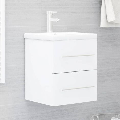 Armario para lavabo madera contrachapada blanco 41x38,5x48 cm vidaXL