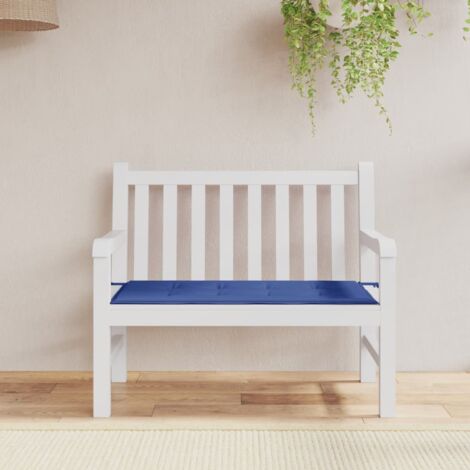 Cojín de banco de jardín tela Oxford azul 100x50x3 cm vidaXL