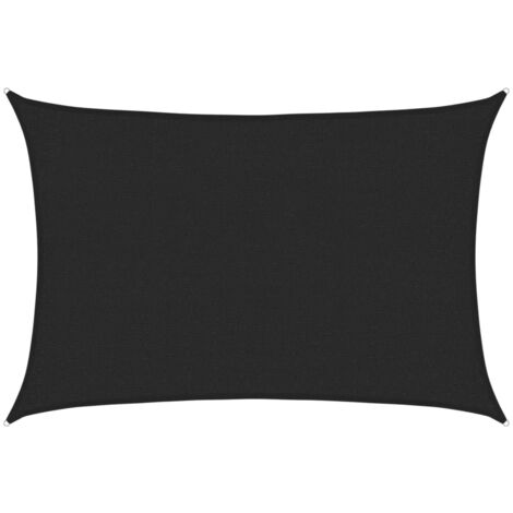 Toldo de vela negro HDPE 160 g/m² 2x2,5 m vidaXL