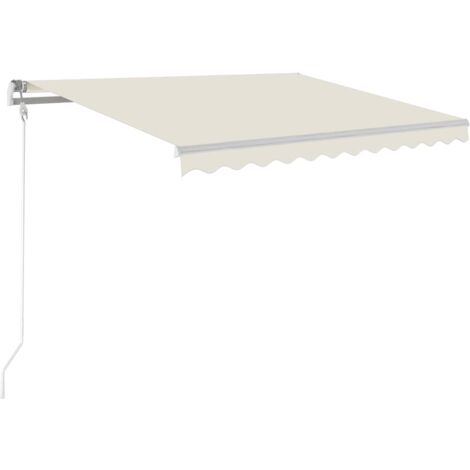 Toldo automático con LED y sensor de viento crema 350x250 cm vidaXL (1/5)