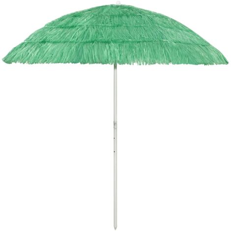 Sombrilla de playa Hawaii verde 240 cm vidaXL