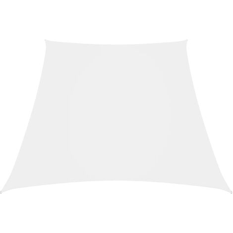 Toldo de vela trapezoidal de tela oxford blanco 3/5x4 m vidaXL