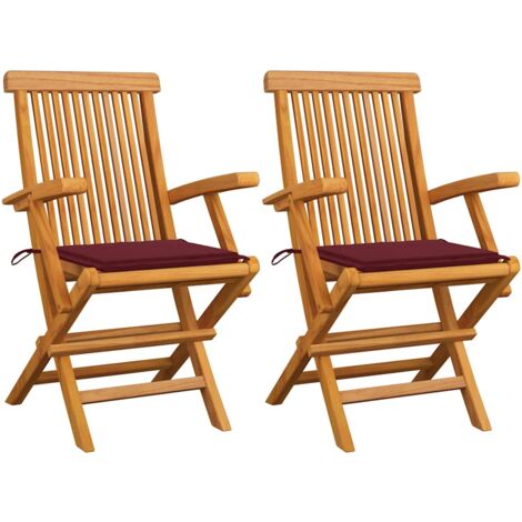Red Red Garden Sillas 2 PCS Massy Teak - 199666