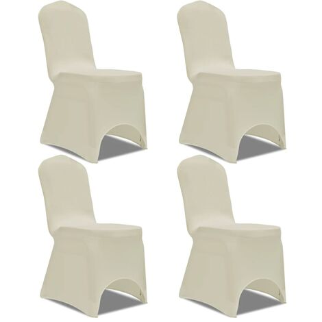 Funda silla elastica 4uds crema DEC022359 (1/5)