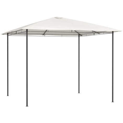 Cenador color crema 3x3x2,6 m 160 g/m² vidaXL (1/4)