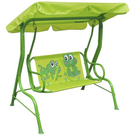 Balancín infantil de acero verde vidaXL
