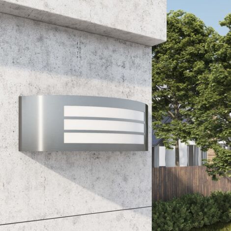 Lámpara de pared de exterior acero inoxidable vidaXL