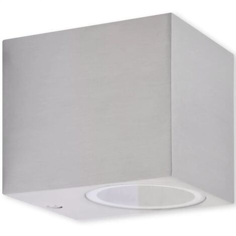 Lámparas de pared cúbicas para exteriores 2 piezas vidaXL