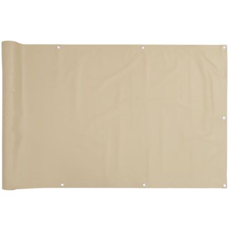 Toldo para balcón tela oxford 90x600 cm beige vidaXL