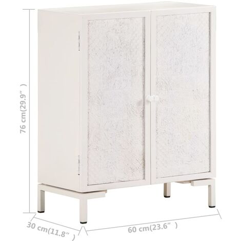Aparador de madera maciza de mango 60x30x76 cm vidaXL