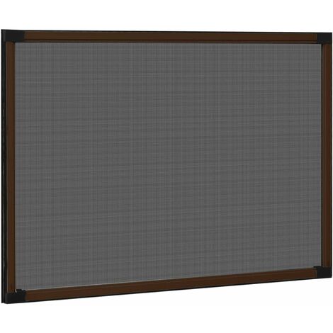 Mosquitera extensible para ventanas marrón (75-143)x50 cm vidaXL